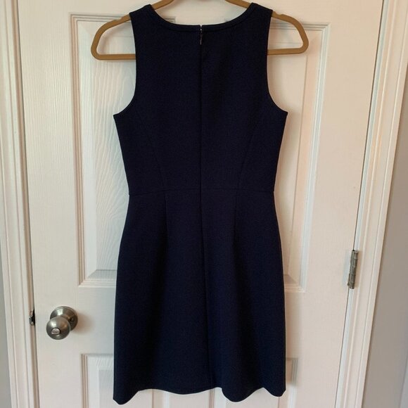 J. Crew Factory A-line Navy Dress - Picture 5 of 5